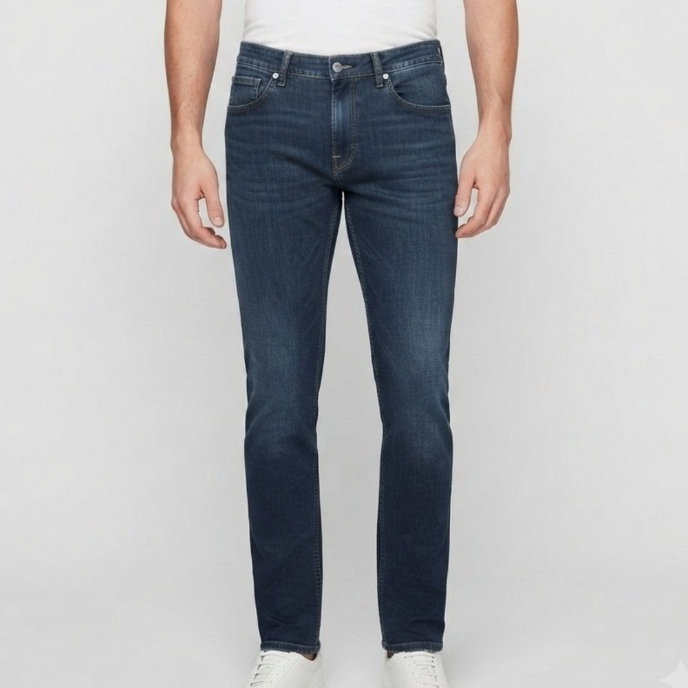 Hugo Boss Charleston Slim Fit Jeans Mens 34/32 Blue Stretch Denim Pants